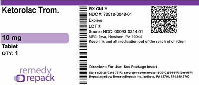 Mm2 (Ketorolac Trom. 10mg 70518 0048 01)
